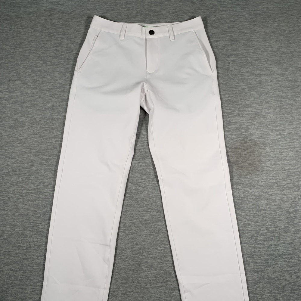 Bonobos Golf Pants Mens 30x29 (28x28) White Slim Fit Stretch Khaki Chino - Picture 2 of 13